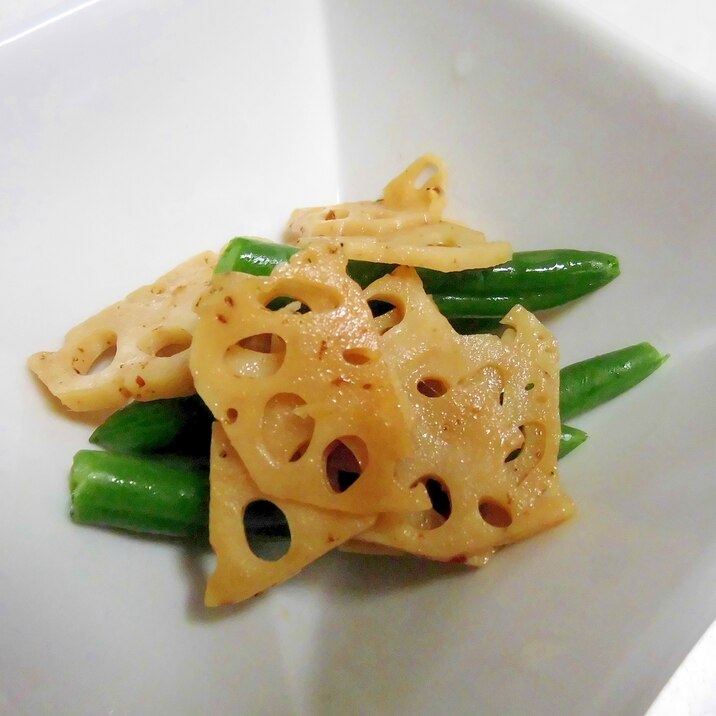 岩国れんこんとインゲンのバターソース炒め レシピ 作り方 By Kumi Mama 楽天レシピ